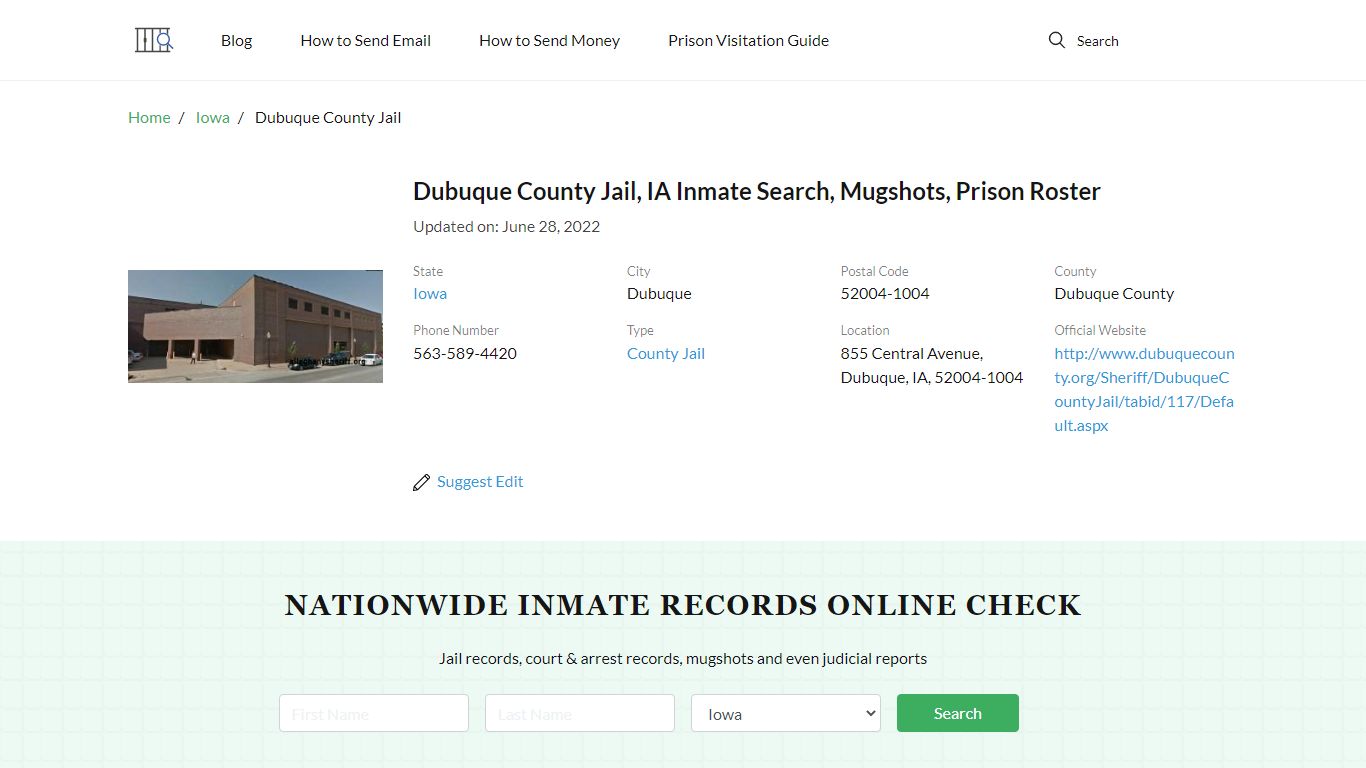 Dubuque County Jail, IA Inmate Search, Mugshots, Prison Roster