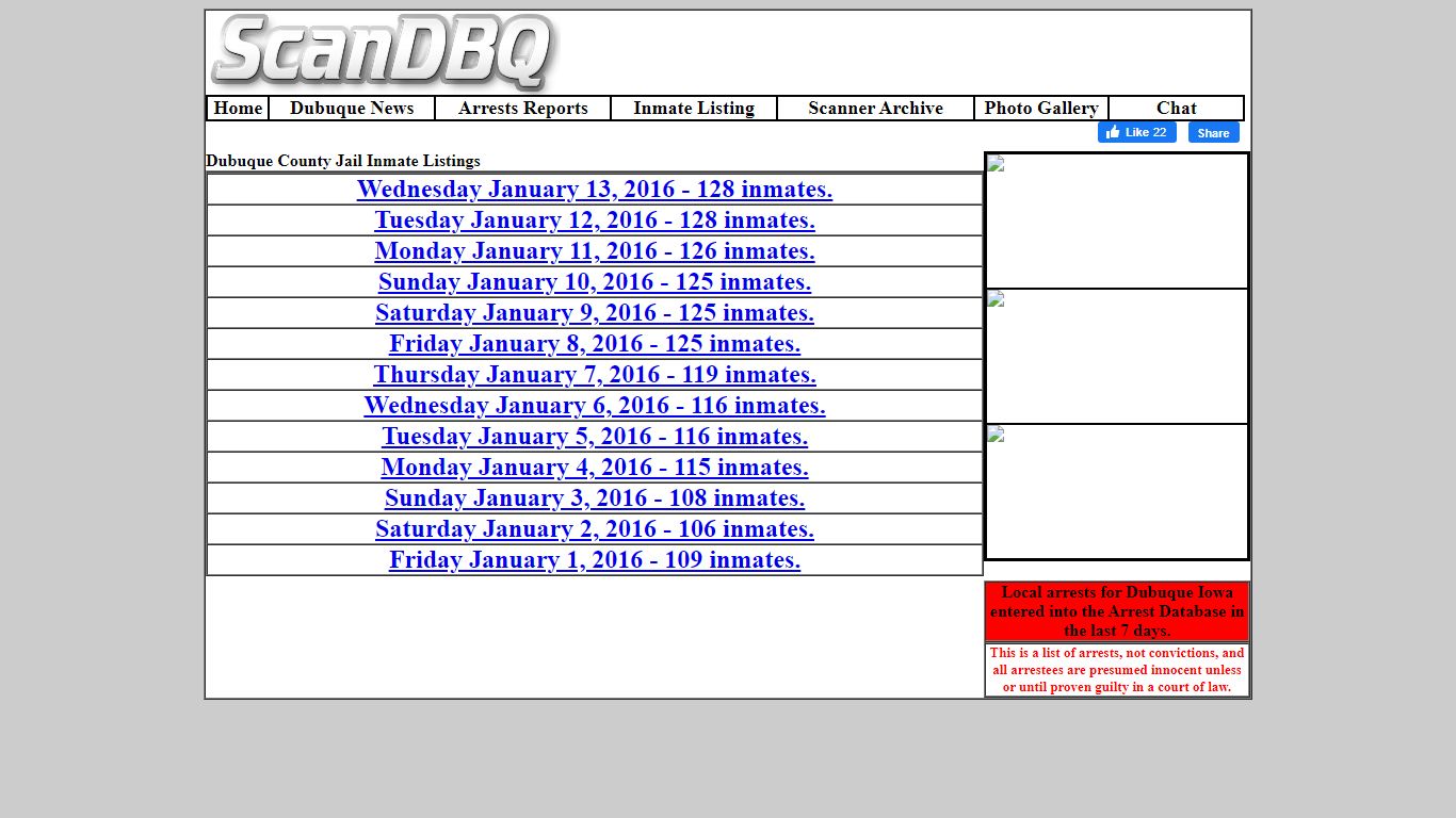 Dubuque County Jail Inmates - ScanDBQ Online